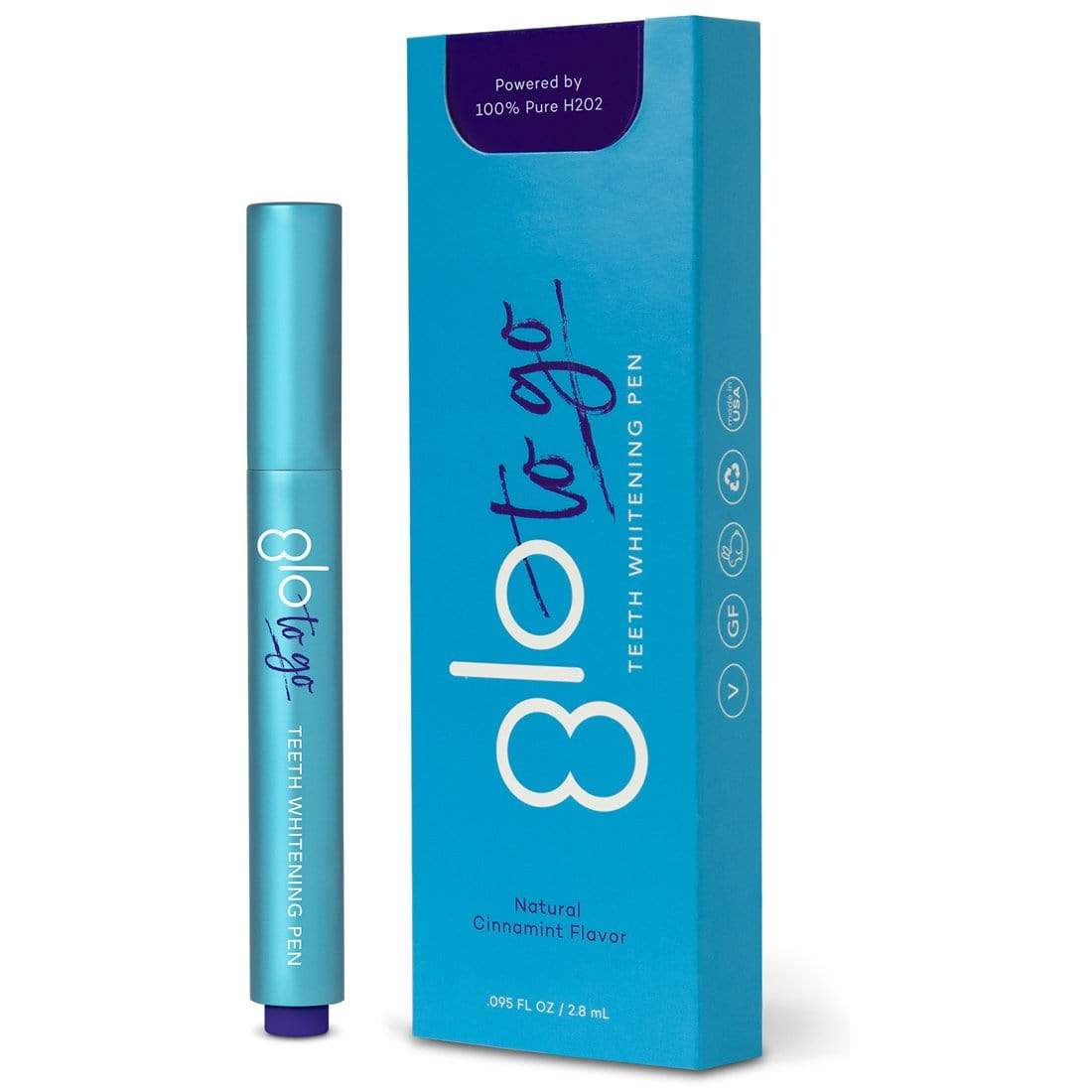 GLO To Go Teeth Whitening Pen with Box Packaging
